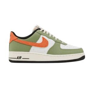 NIKE Air Force 1 Low '07 'Oil Green Orange' Sneakers Size 7.5